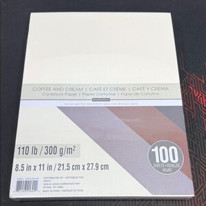 Recollections Coffee and Cream Cardstock Paper Pack New Sealed